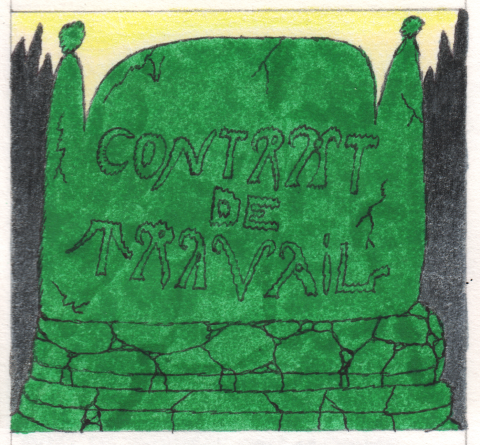 Sans-titre, détail d’un carnet de dessin, feutres et crayon de papier, 2024