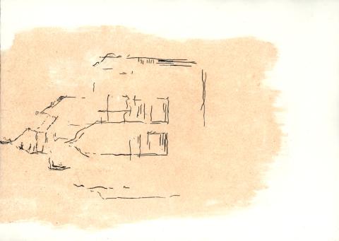 'Hapi dyert', Eau forte et monotype, Taille du papier 48,5x39 cm, Taille de la plaque 25x18,7 cm, 2020