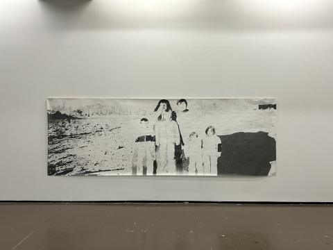 Where the air is warm and sweet', Graphite sur papier, 150x443 cm, 2021