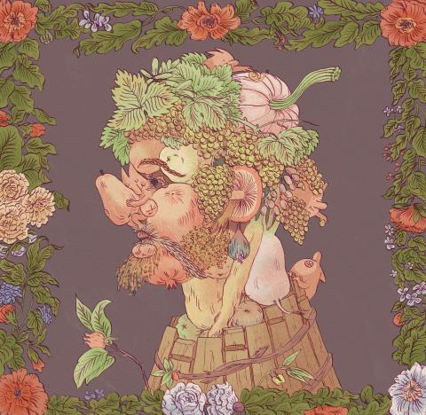 Maud MB, d'après "L'Automne" de Guiseppe Archimboldo