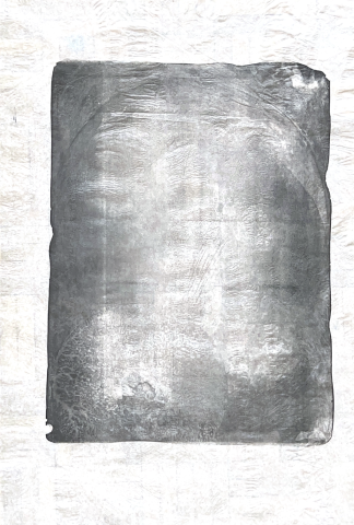 « Horror Vacui VI - Changer le pansement » 2024, lithographie sur papier Crystal, 75 x 50 cm