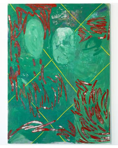 Sans titre, 2025, 205 × 150 cm, Acrylique sur coton, © Eloïse Brunet