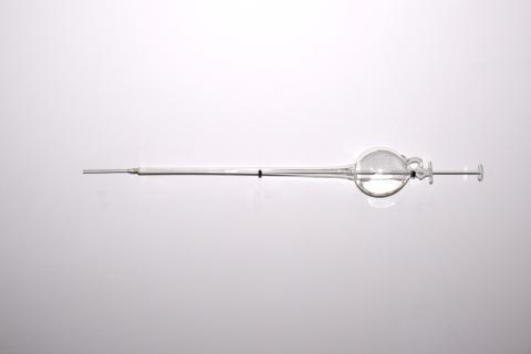 La cigogne se gave essentiellement de criquets : le criquet comme Pharmakon, 2026, Espace Vanderborght - Bruxelles. Verre, plâtre, isopropanol, métal, 90 x 20 cm.